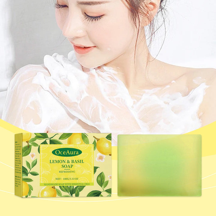Lemon Basil Soap Bar for Brighter, Refreshed Skin