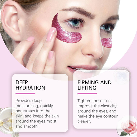 Hoygi Eye Mask: Firming Rose Collagen Patches, 60pc