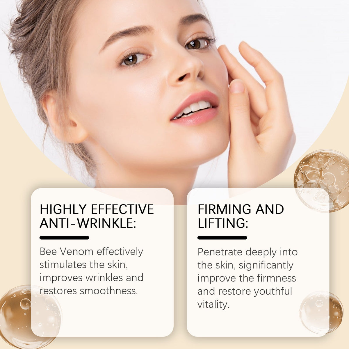 Bee Venom Facial Lotion for Firming & Wrinkle Care