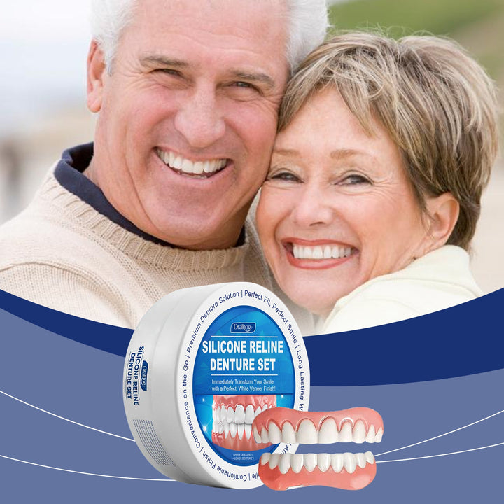 Denture Set — Instant Perfect Smile with White Veneers