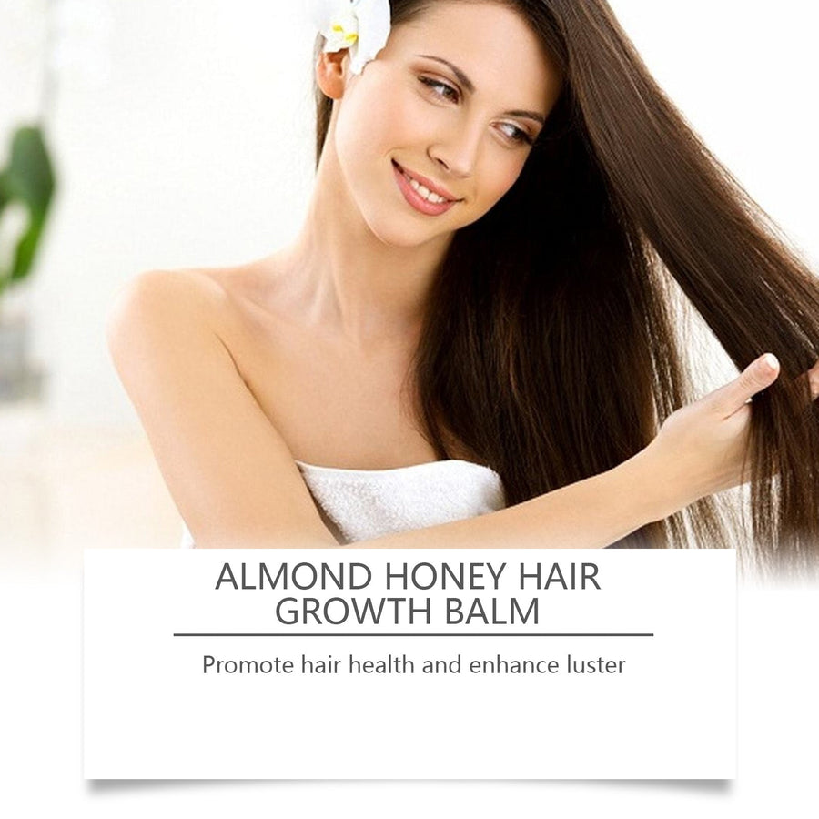 Almond Honey Hair Balm for Fuller-Looking, Smoother Hair