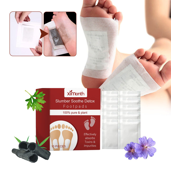 Bamboo Charcoal Foot Patches for Deep Sleep & Detox