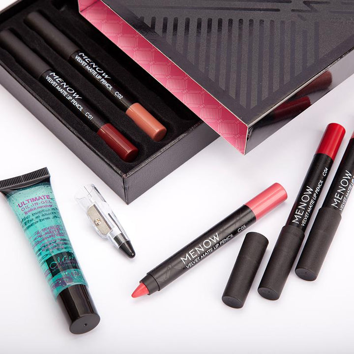 Lipstick Set with 6 Kiss-Proof Velvet Matte Shades