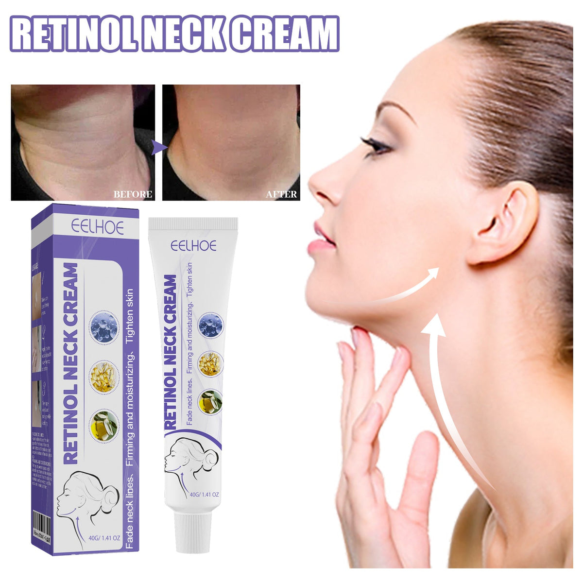 Retinol Neck Cream for Fading Lines & Tightening Skin