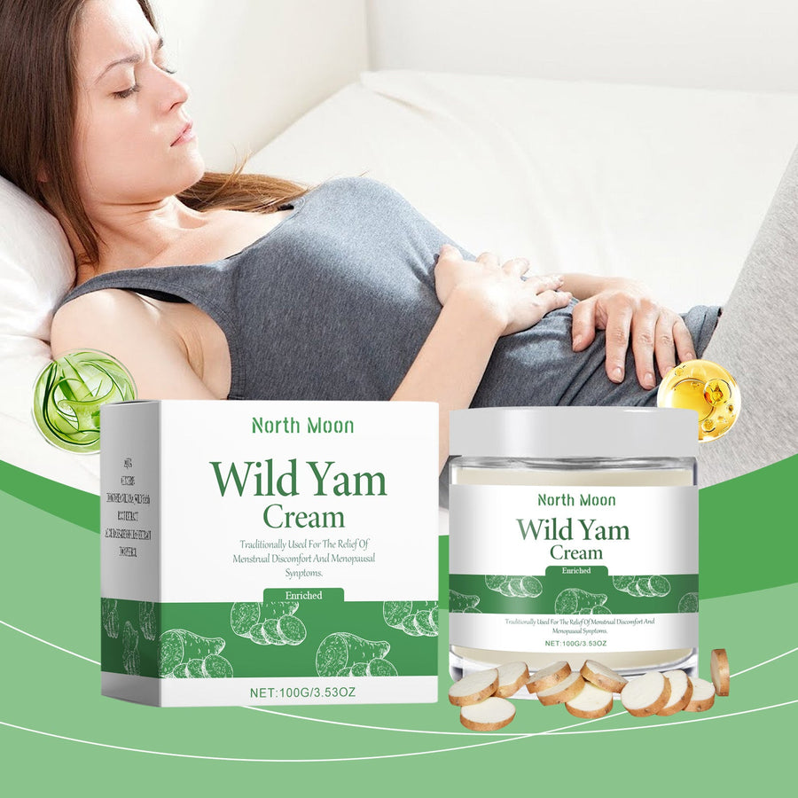 Natural Menstrual Pain Relief Cream with Wild Yam & Aloe