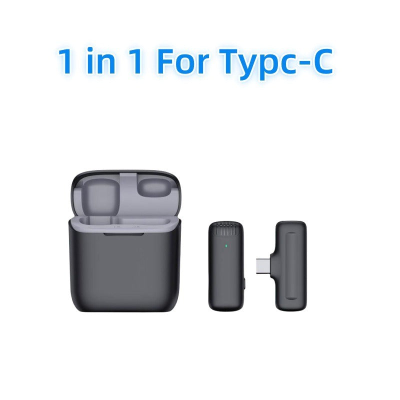 Wireless Lavalier Mic System — Dual-Channel 2.4G Noise