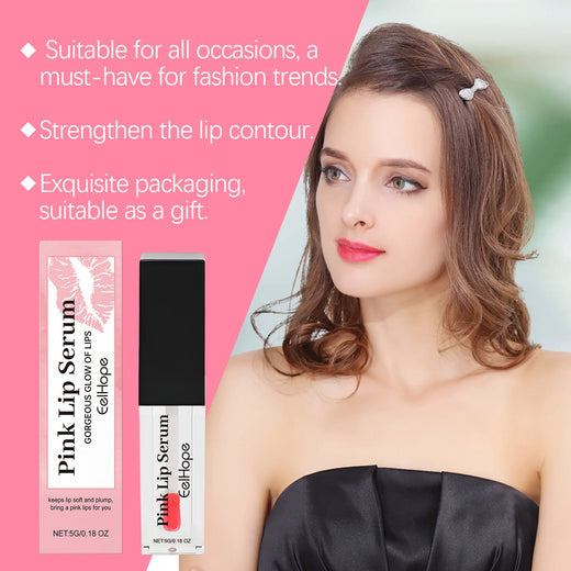 Pink Lip Oil Gloss for Moisturized, Glossy-Looking Lips