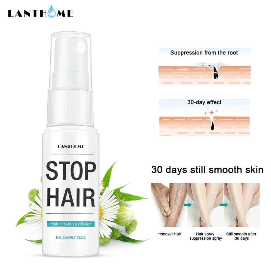 Hair Growth Inhibitor Spray for 30-Day Smooth Skin