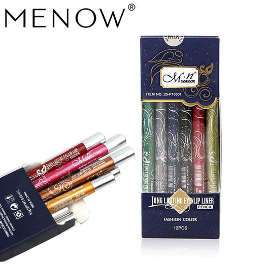 12-Color Eyeliner Pencil Set for Long-Lasting Looks