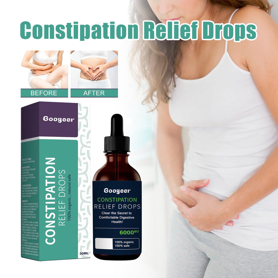 Organic Constipation Relief Drops — Natural Bowel Regularity