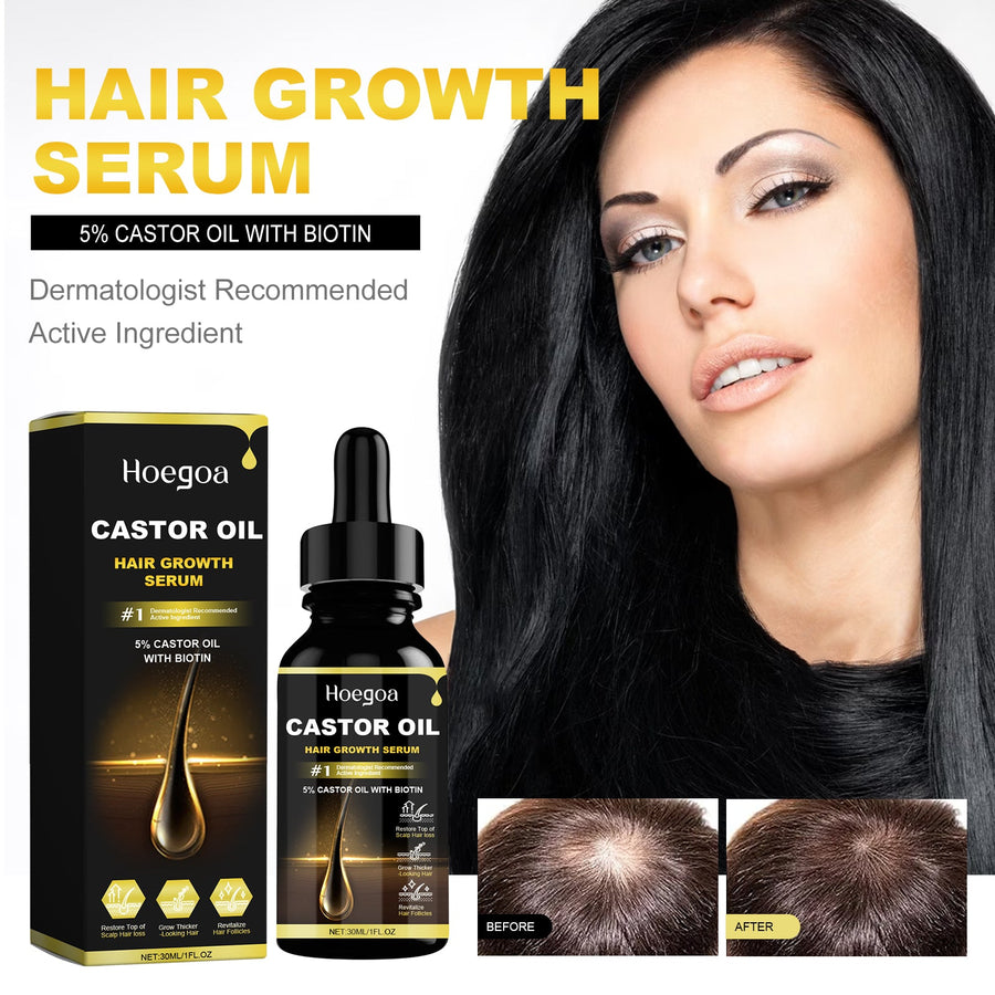 Hair Growth Serum with 5% Castor Oil & Biotin, 30ml