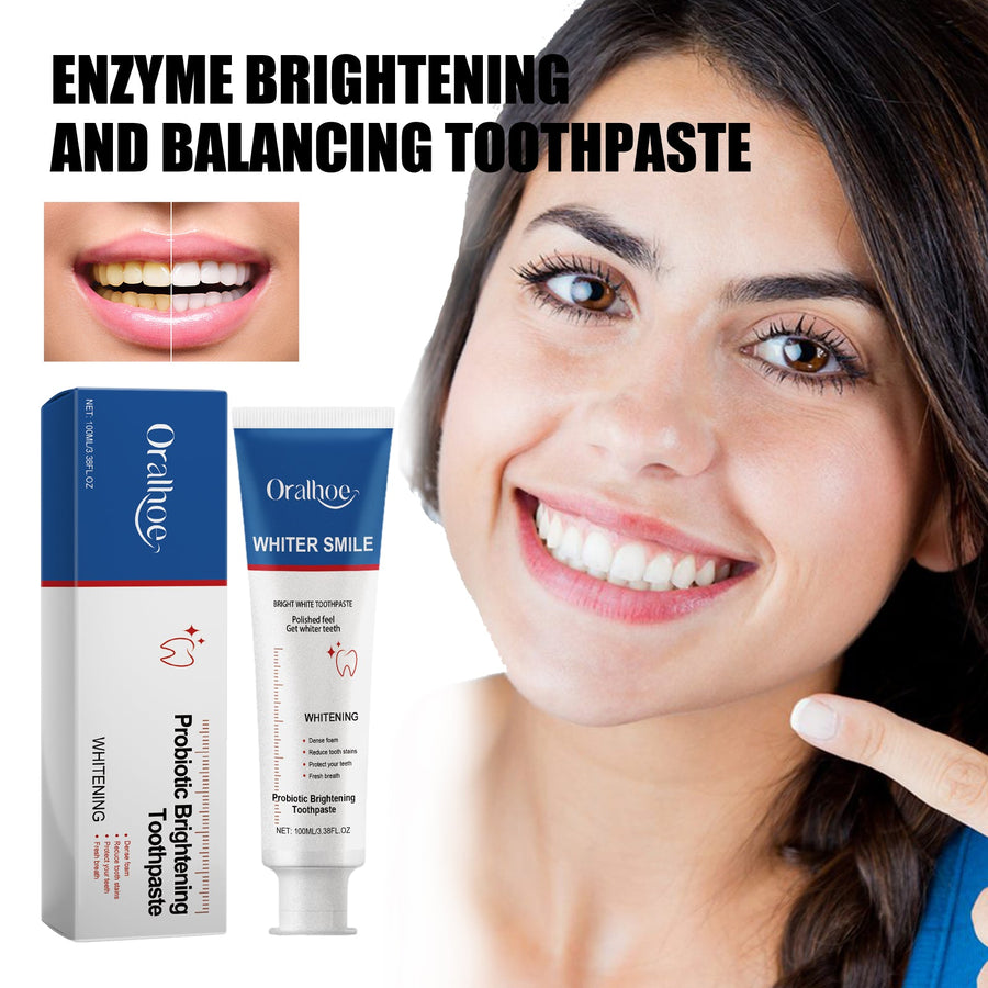 Enzyme Whitening Toothpaste — Deep Clean, Whiten & Freshen