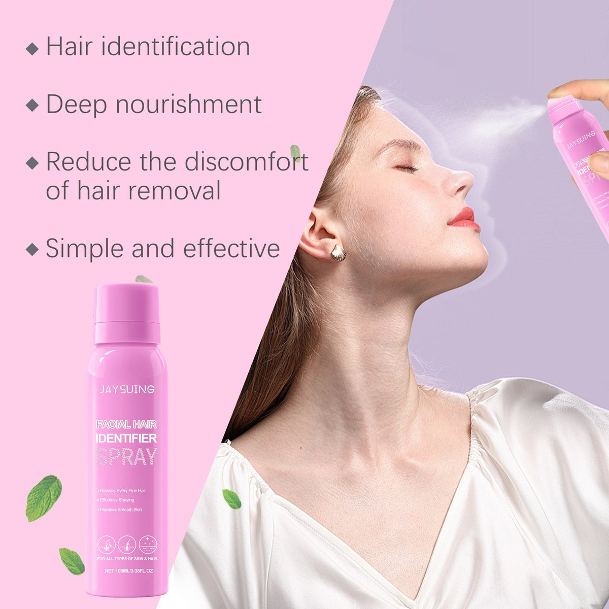 Facial Hair Recognition Spray for Smooth Effortless Shaving