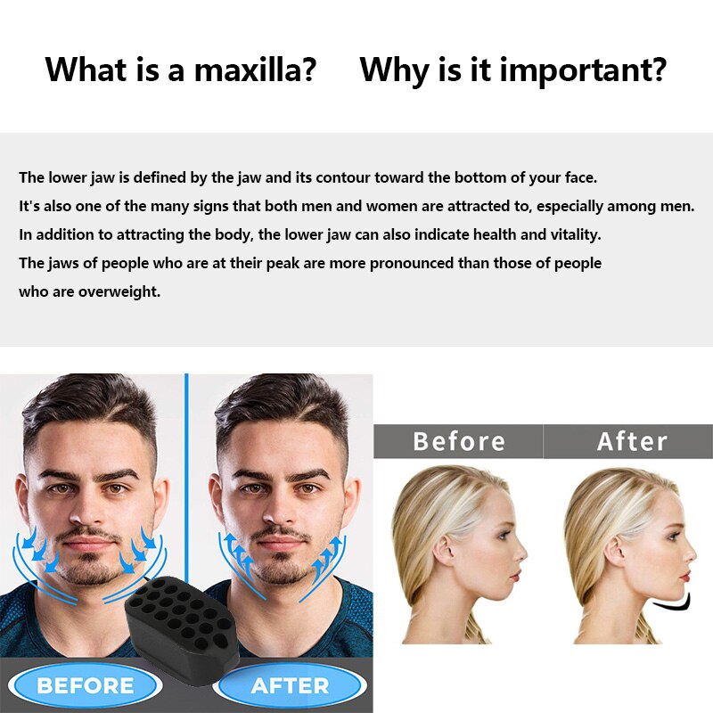 Jaw Exerciser for Men & Women — Sharper Jawline, Less