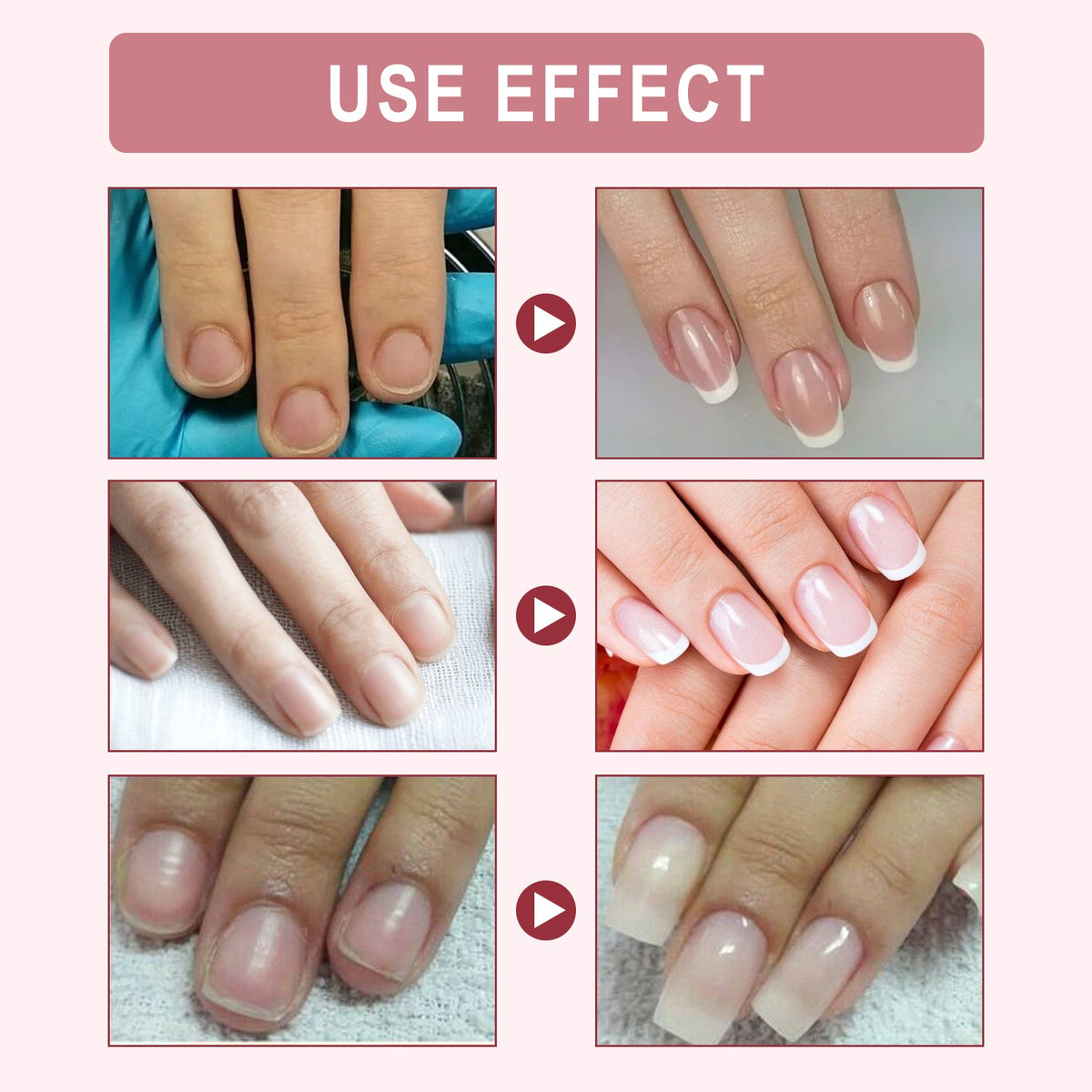 Fiber Extension Gel for Weak Cracked Nails Repair