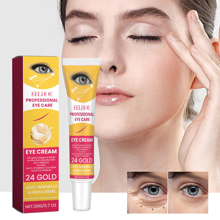 24K Gold Eye Cream for Dark Circles & Puffiness