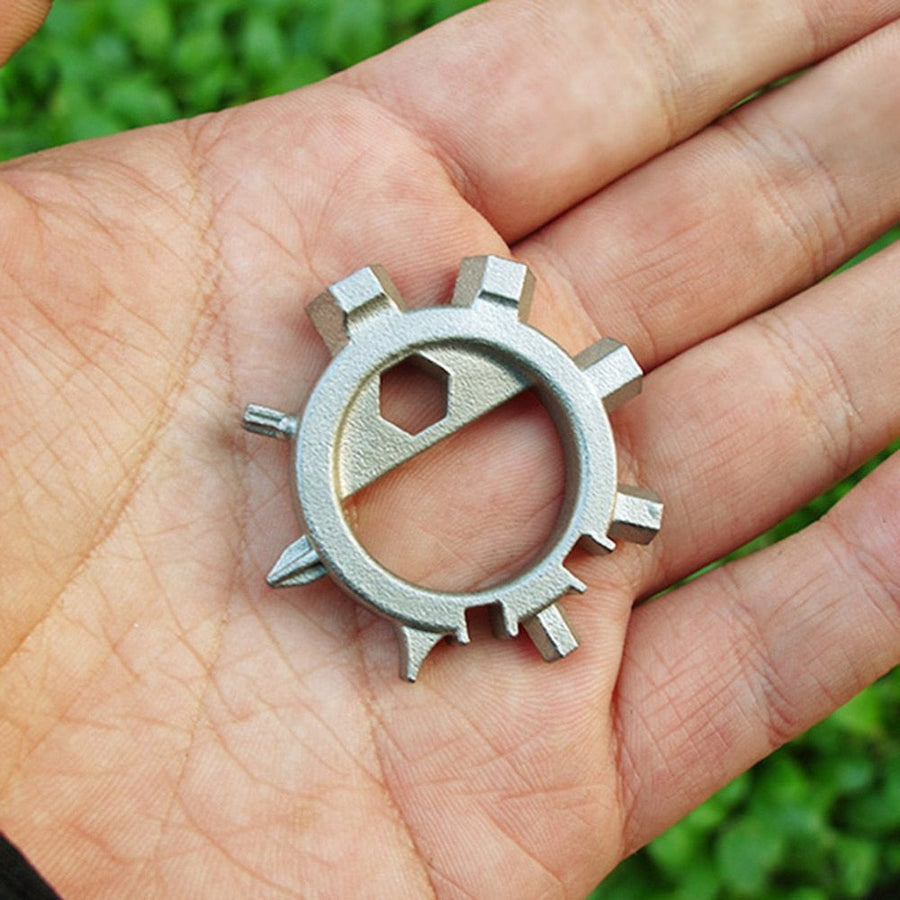 12‑Function Keychain Disc Multi‑Tool — Compact EDC Tool Set