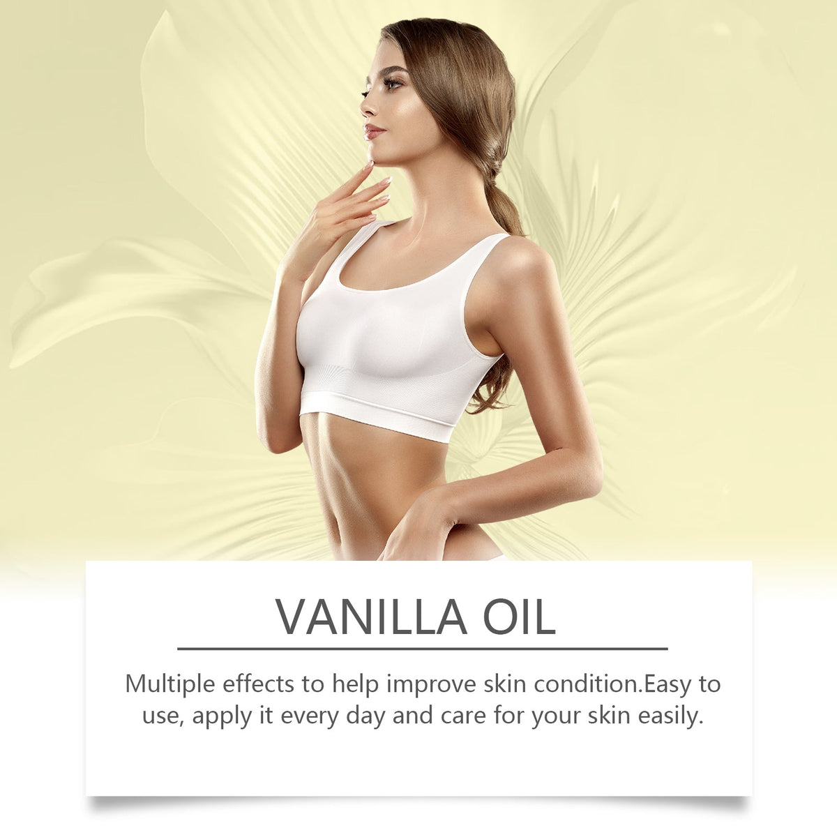 Vanilla Body Oil for Dry Skin Hydration & Calm