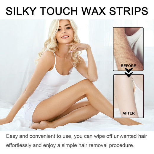 Body Wax Strips for Smooth, No-Residue Hair Removal