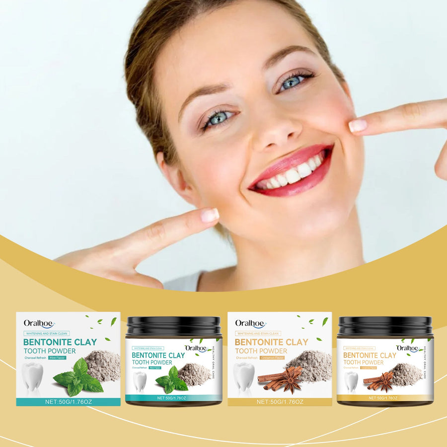 Natural Tooth Powder for Whitening — Volcanic Bentonite