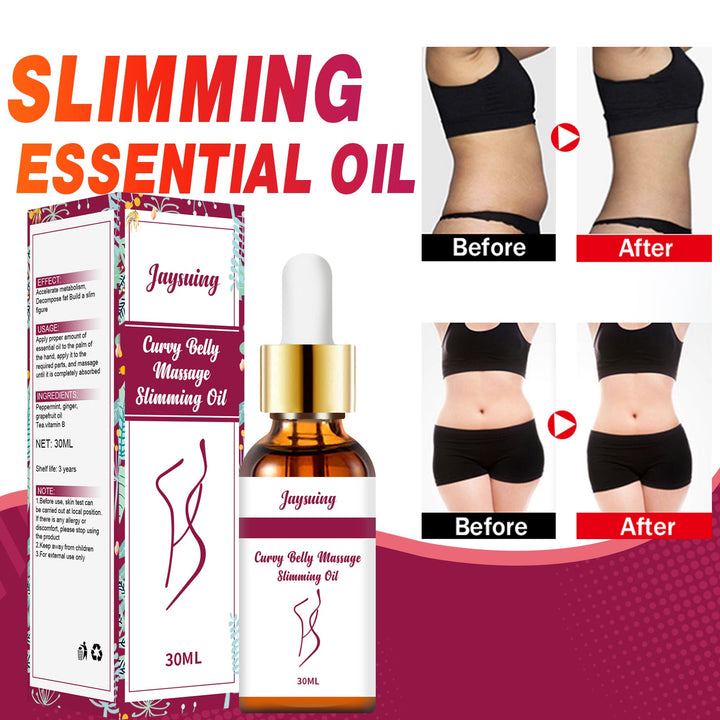 Body Massage Oil for a Slimmer-Looking Belly & Thighs