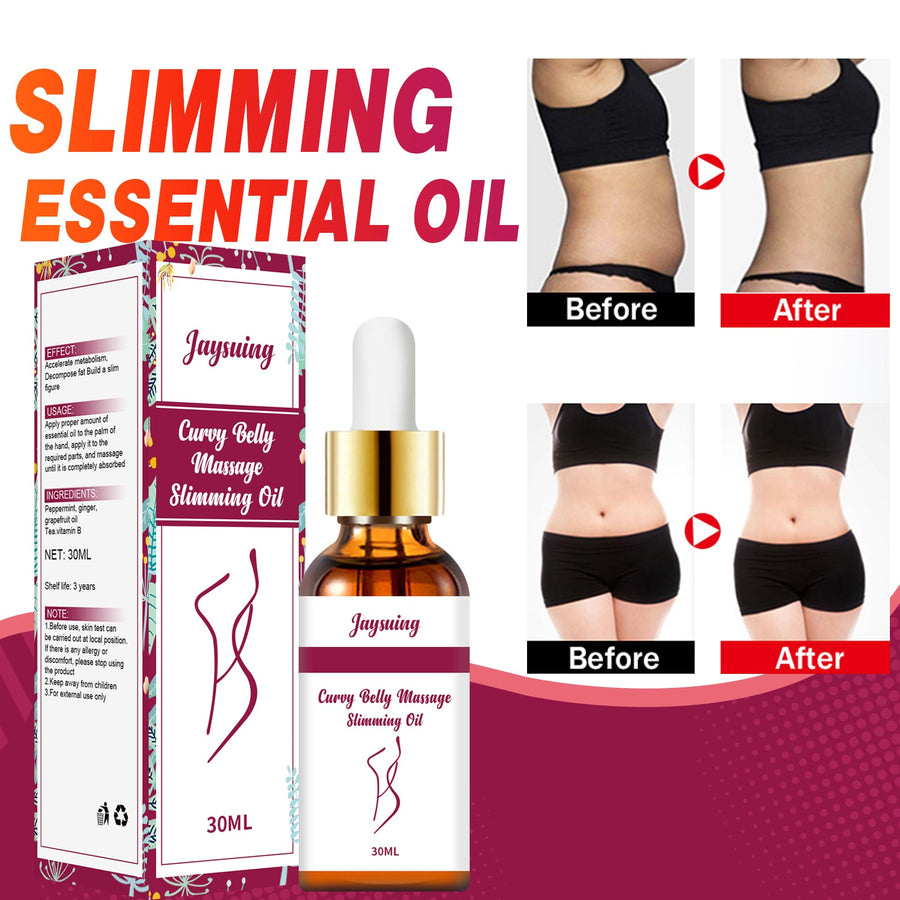 Body Massage Oil for a Slimmer-Looking Belly & Thighs