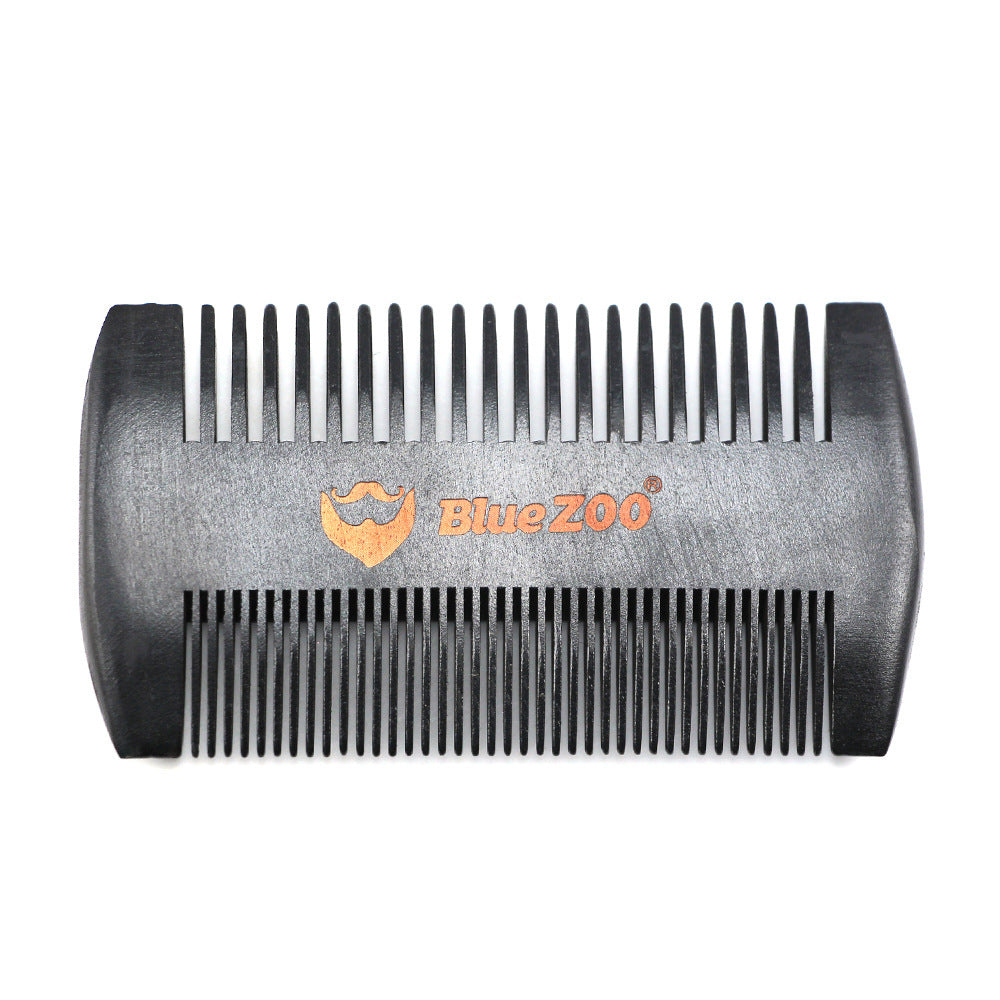 Dual‑Sided Pear Wood Beard Comb – Portable Grooming