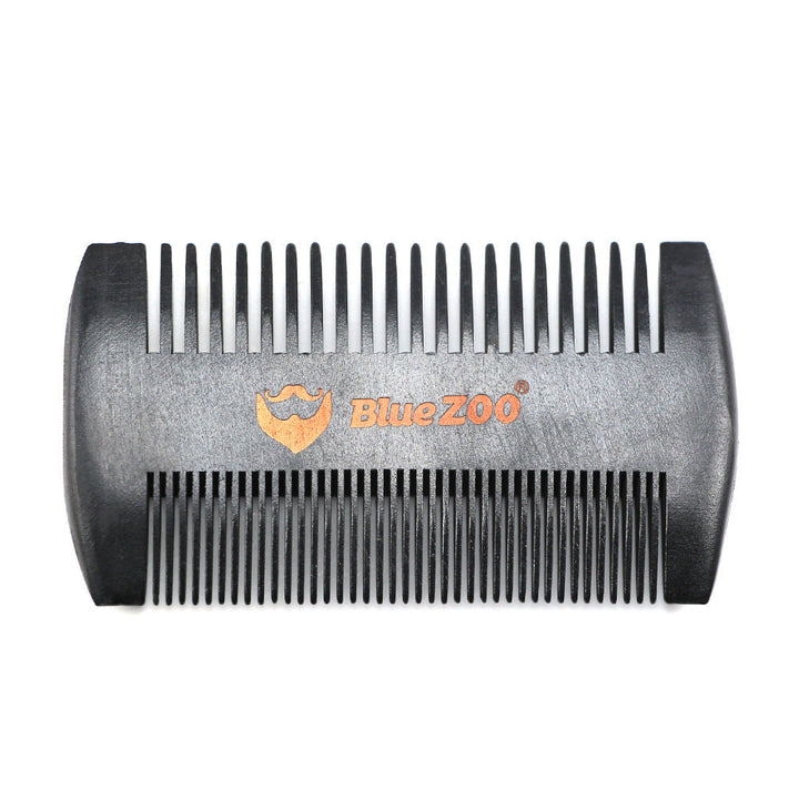 Dual‑Sided Pear Wood Beard Comb – Portable Grooming