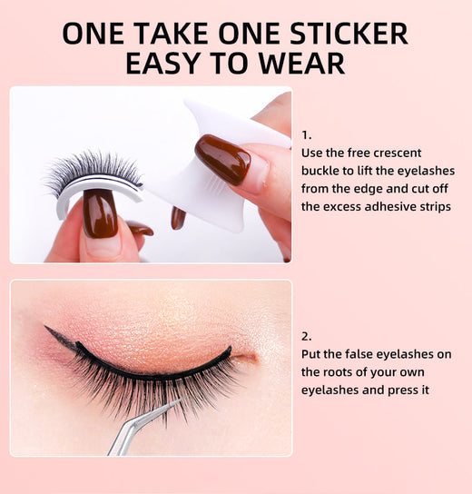 Self-Adhesive False Eyelashes for Glue-Free Volume