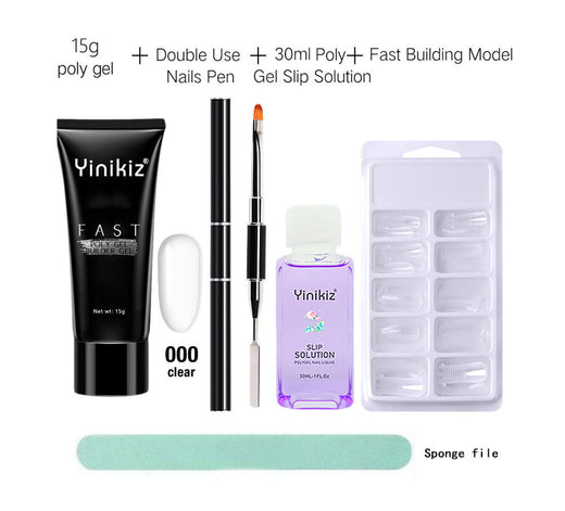 Polygel Nail Extension Kit for Fast, Smooth Nail Builds