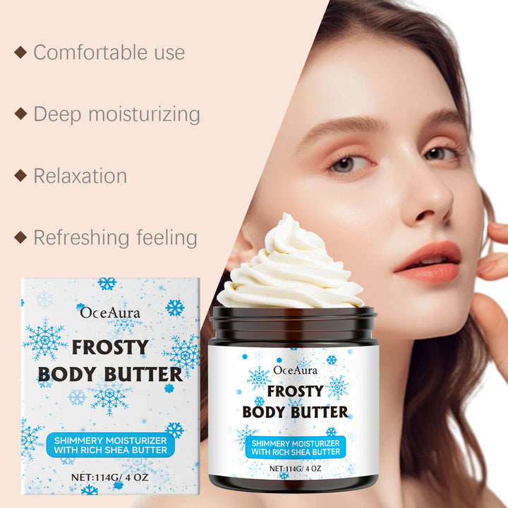OceAura Shea Butter Body Butter with Shimmer Glow