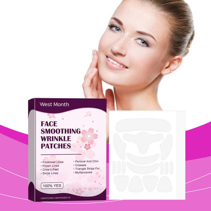 Face Smoothing Wrinkle Patches — 192 Reusable Strips