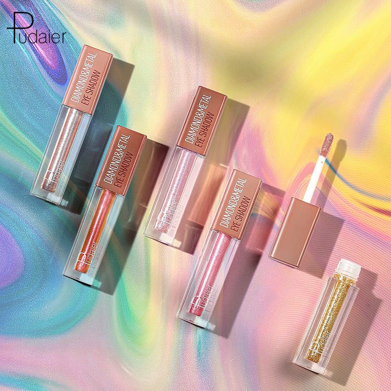 Liquid Eye Shadow for High-Shine Diamond-Metal Sparkle
