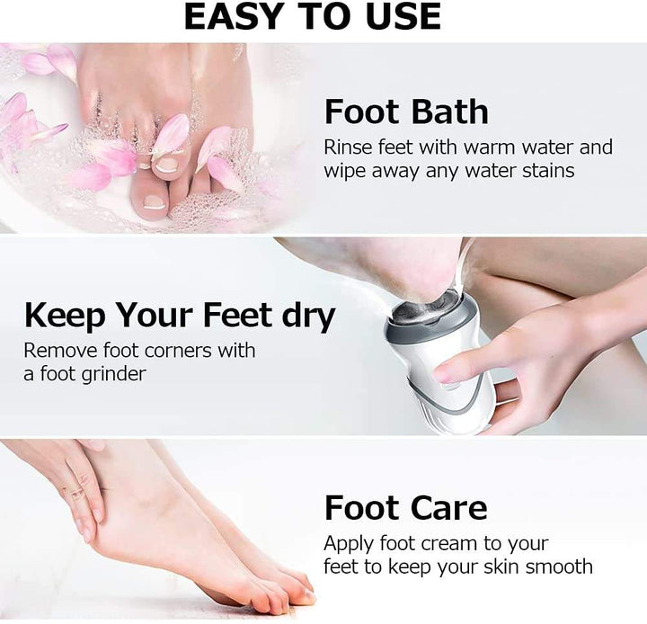 Rechargeable Electric Foot Grinder – Smooth, Callus-Free Feet