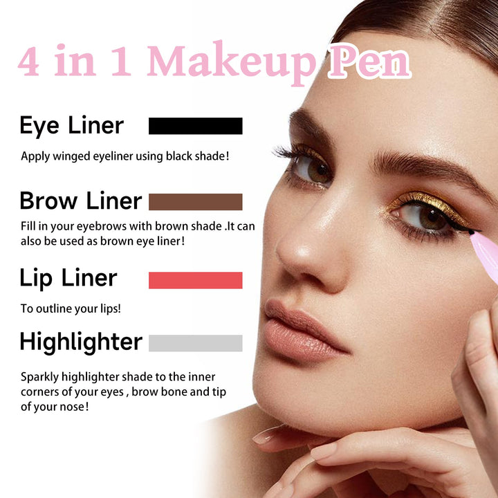 4-in-1 Makeup Pen — Complete Eye & Lip Makeup in One