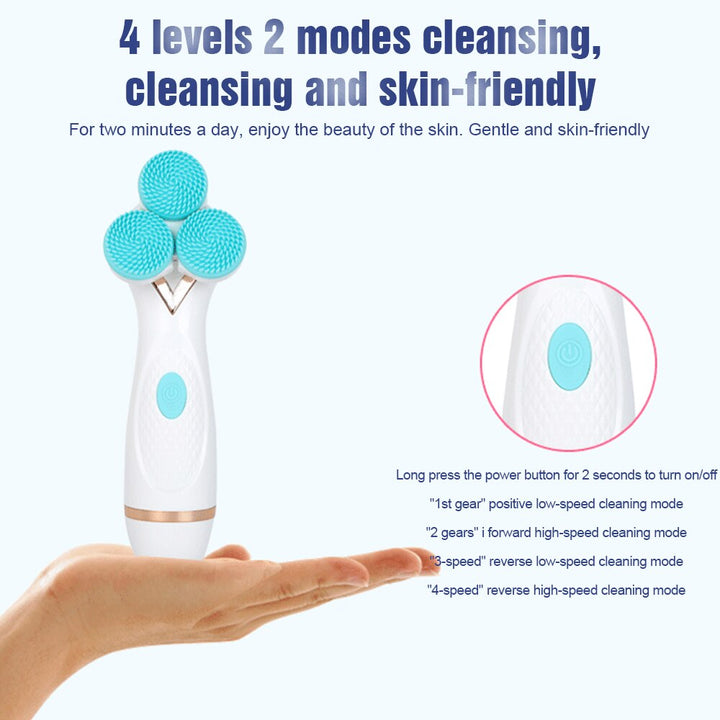 Sonic Facial Cleansing Brush — Deep Pore Cleansing & Acne