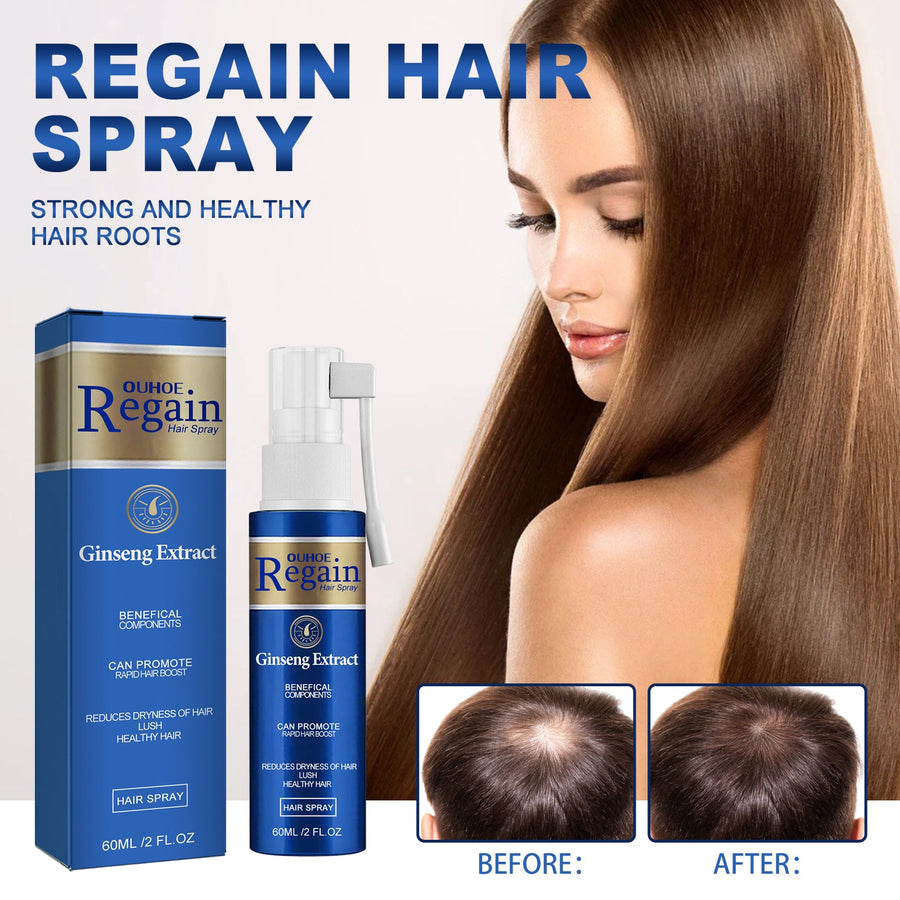 Ginseng Hair Regrowth Spray — Thicker, Fuller Hair in 8 Weeks