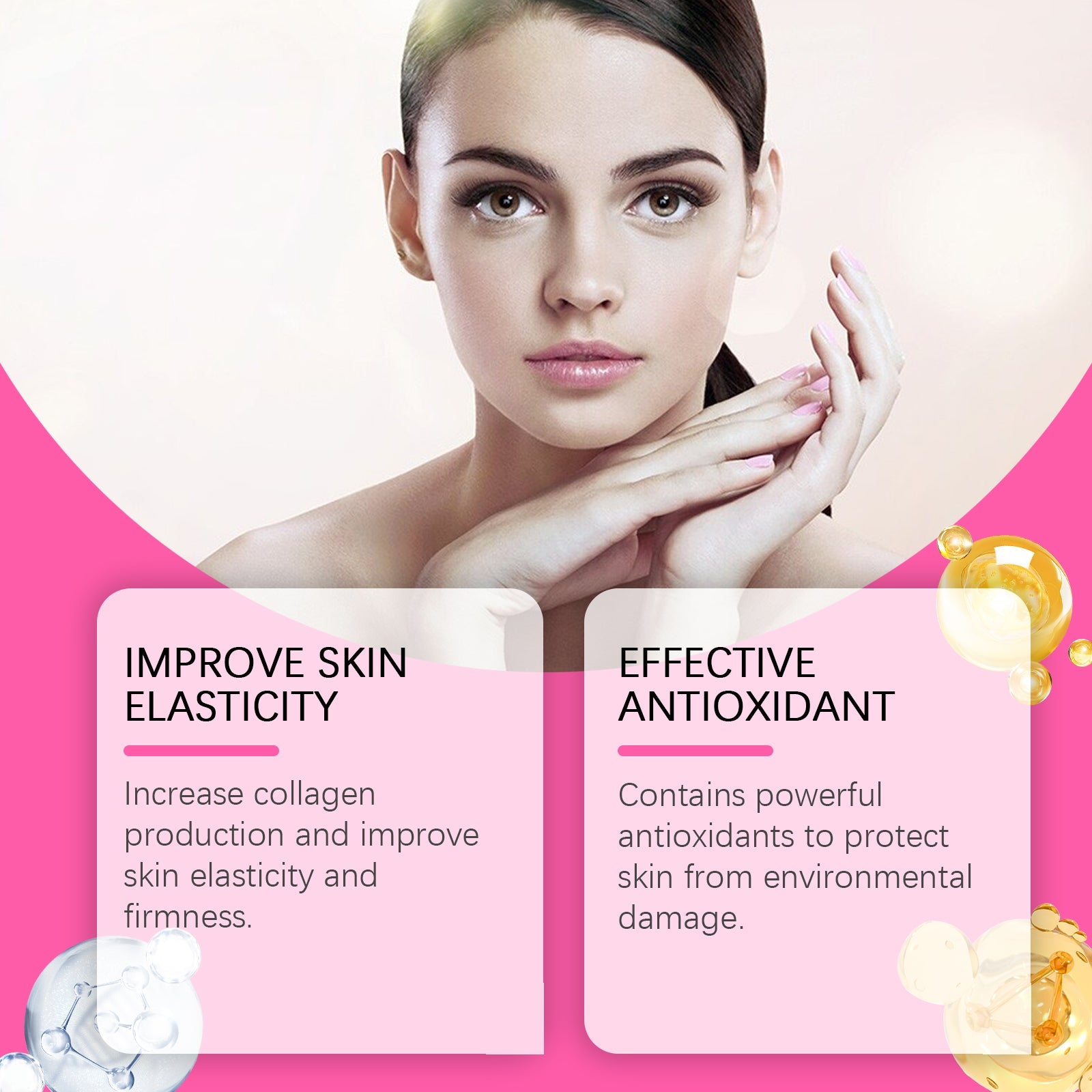 Split-screen before/after showing visible reduction in crow's feet and under-eye wrinkles after patch application