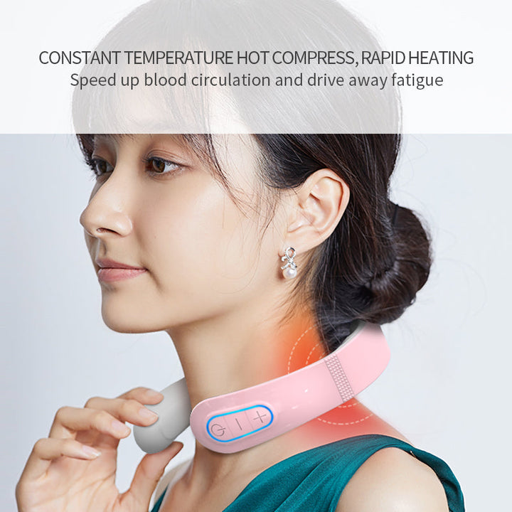 Cervical Spine Massager — Wearable Heat & Vibration Neck
