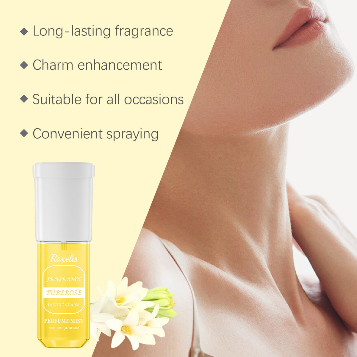 Tuberose Perfume Spray for Lasting Floral Fragrance