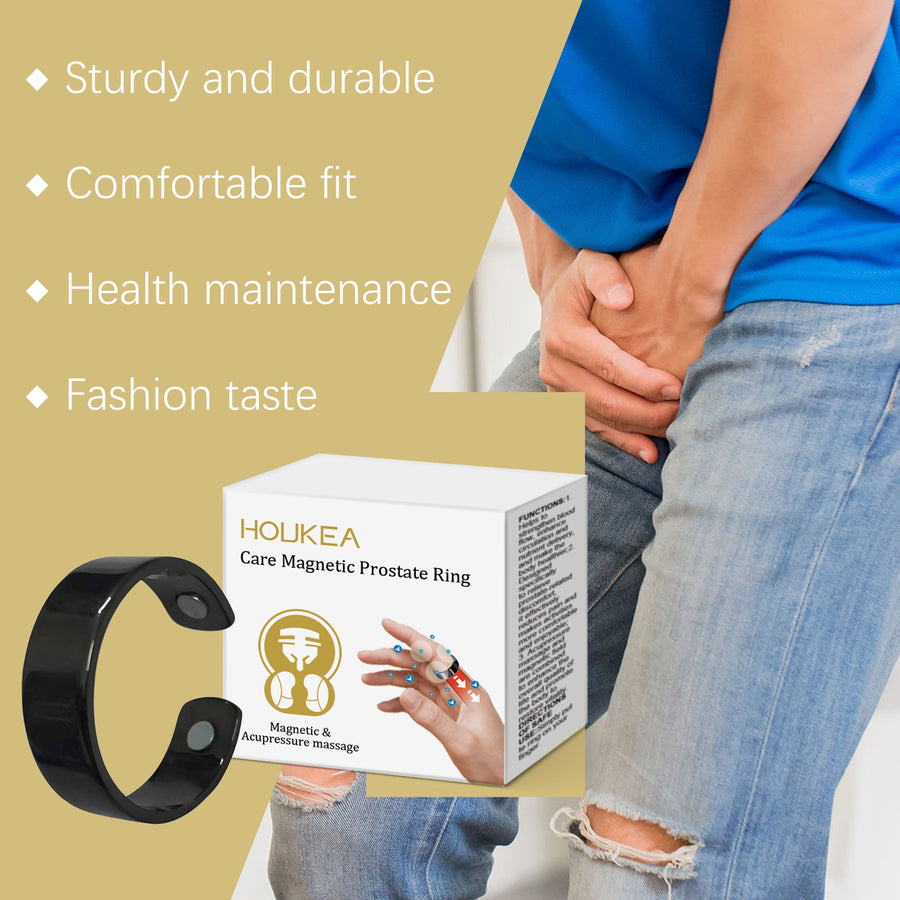 Men’s Health Ring — Elegant Everyday Discomfort Relief | Houkea