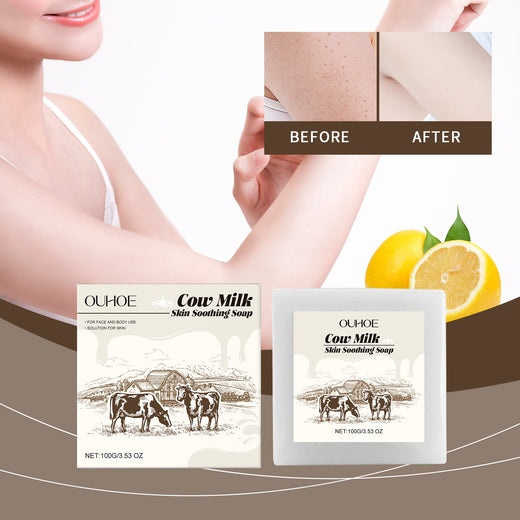Cow Milk Soap Bar for Sensitive Face and Body Skin