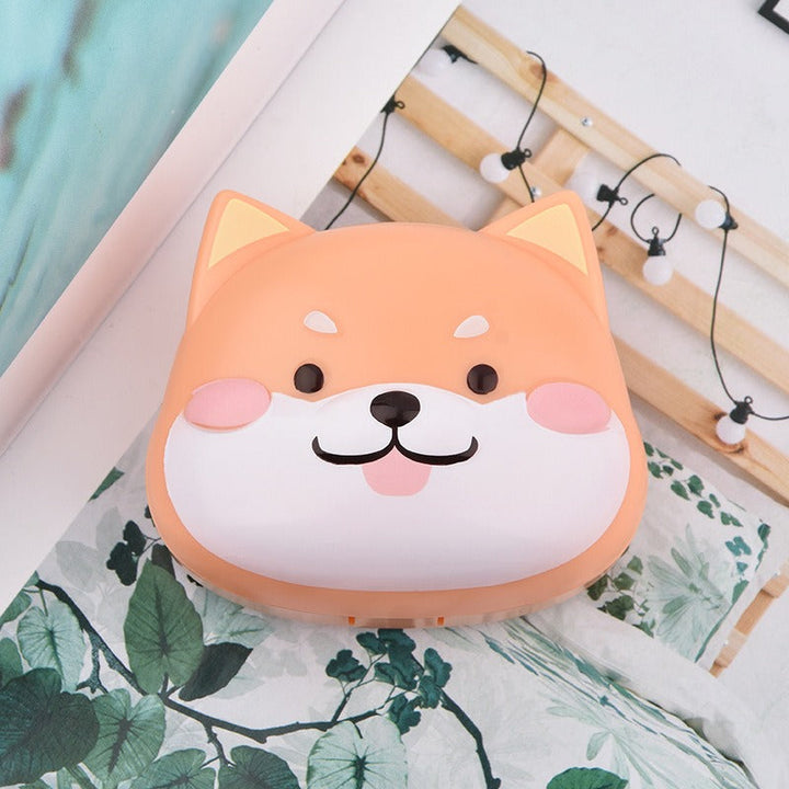 Shiba Inu Contact Lens Case — 3D Kawaii Storage Box