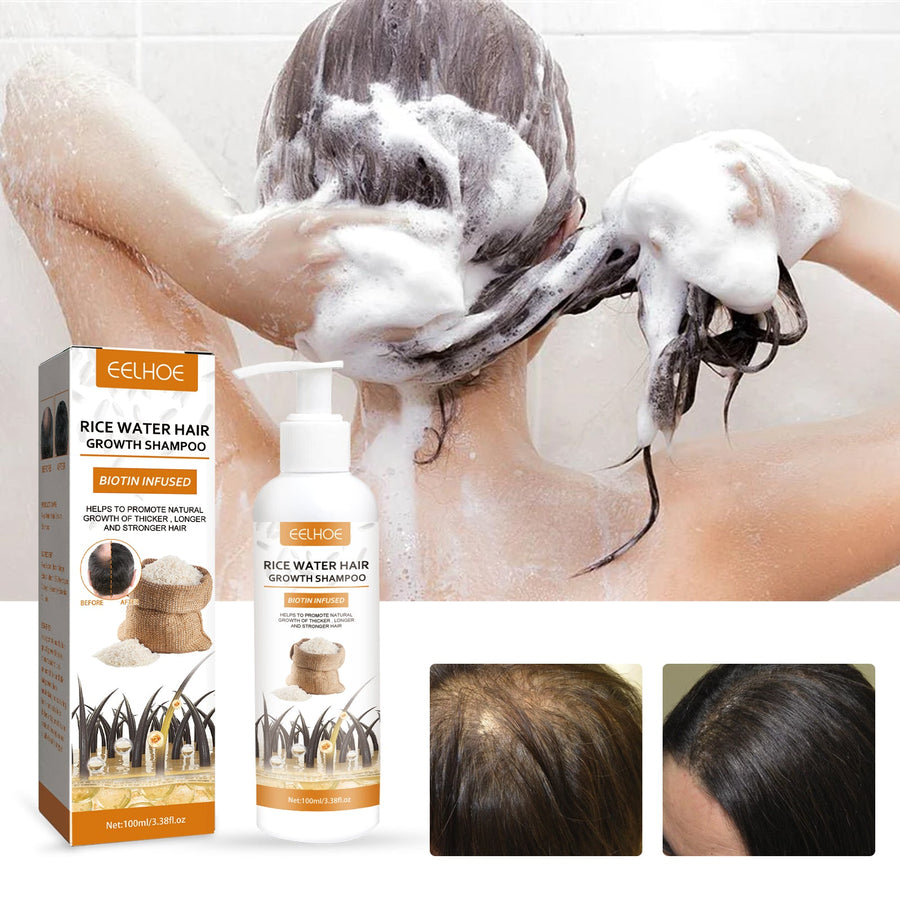 Rice Water Shampoo for Thicker, Stronger-Looking Hair