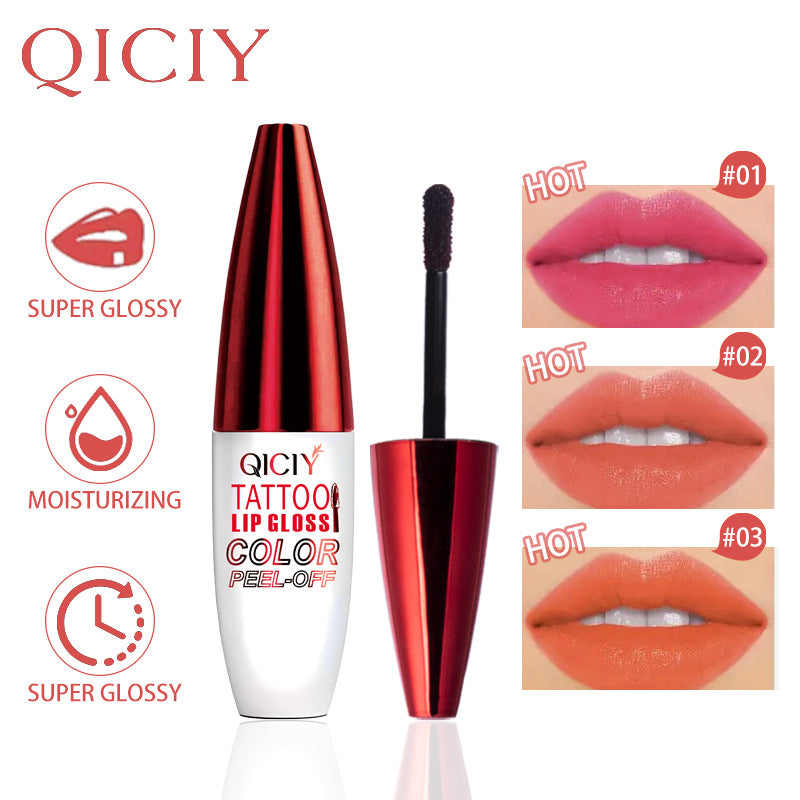 Peel-Off Lip Gloss for Long-Lasting Glossy Lip Tint