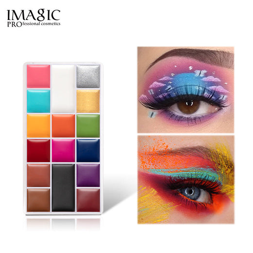 16-Color Face & Body Paint Palette for Bold Stage Looks