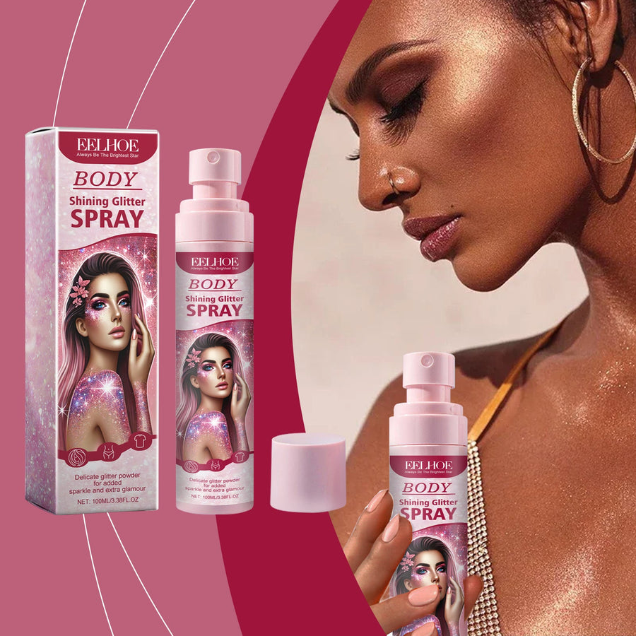 Body Glitter Spray for Waterproof, Lasting Radiance