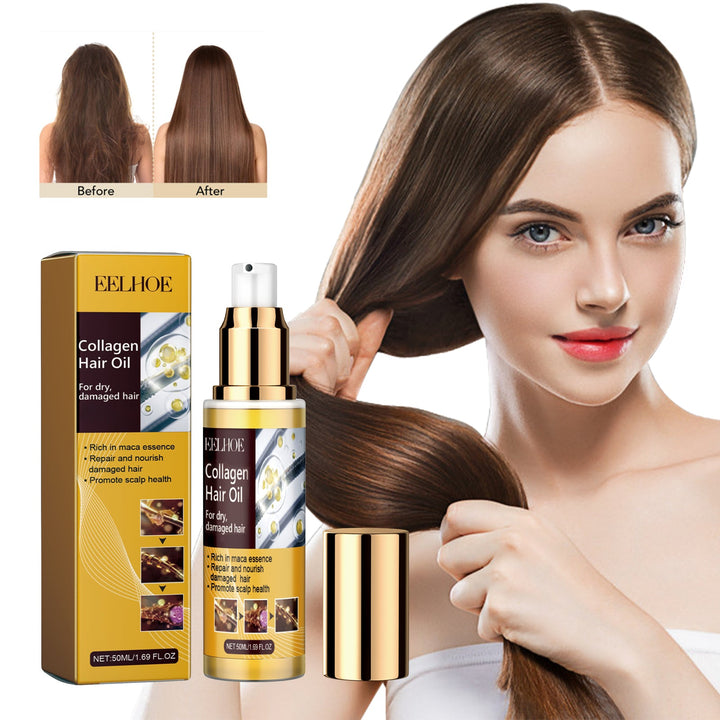 Maca Hair Oil for Smooth, Dry, Damaged Hair Repair