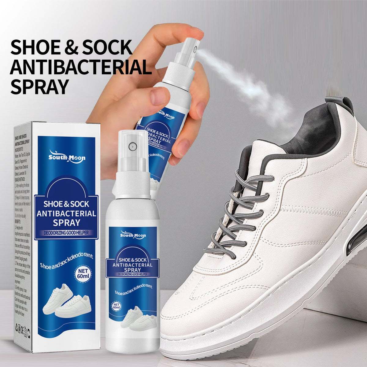 Antibacterial Shoe Spray — South Moon Odor Eliminator