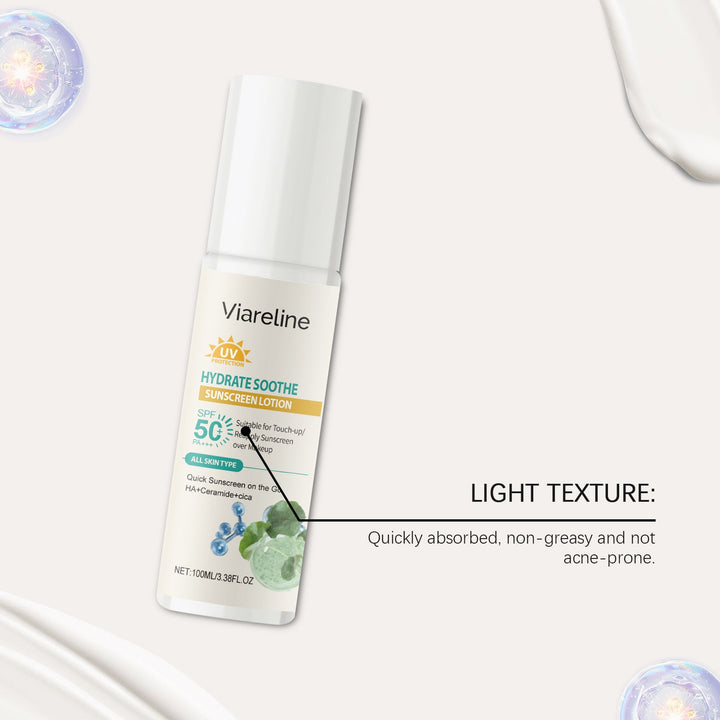 Viareline SPF 50 Hydrating Emulsion Reapply Over Makeup